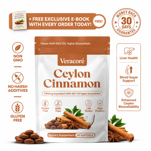 Ceylon Cinnamon 7200MG Equivalent with MCT Oil