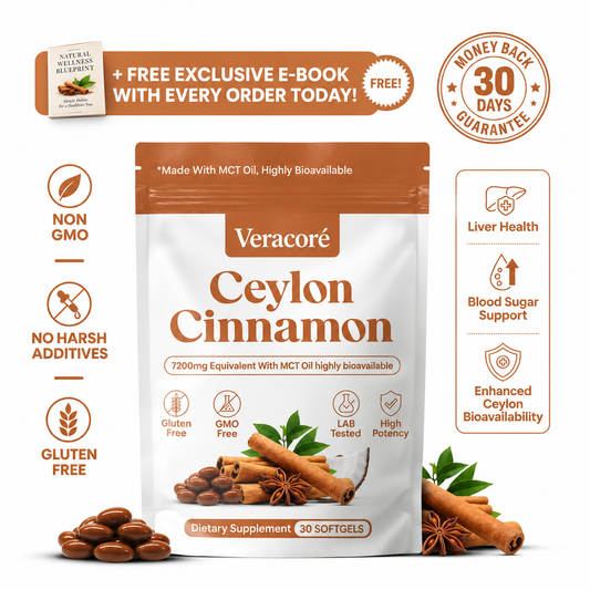Ceylon Cinnamon 7200MG Equivalent with MCT Oil